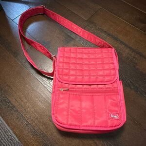 Lug Moped Crossbody bag pink quilted adjustable strap travel shopping